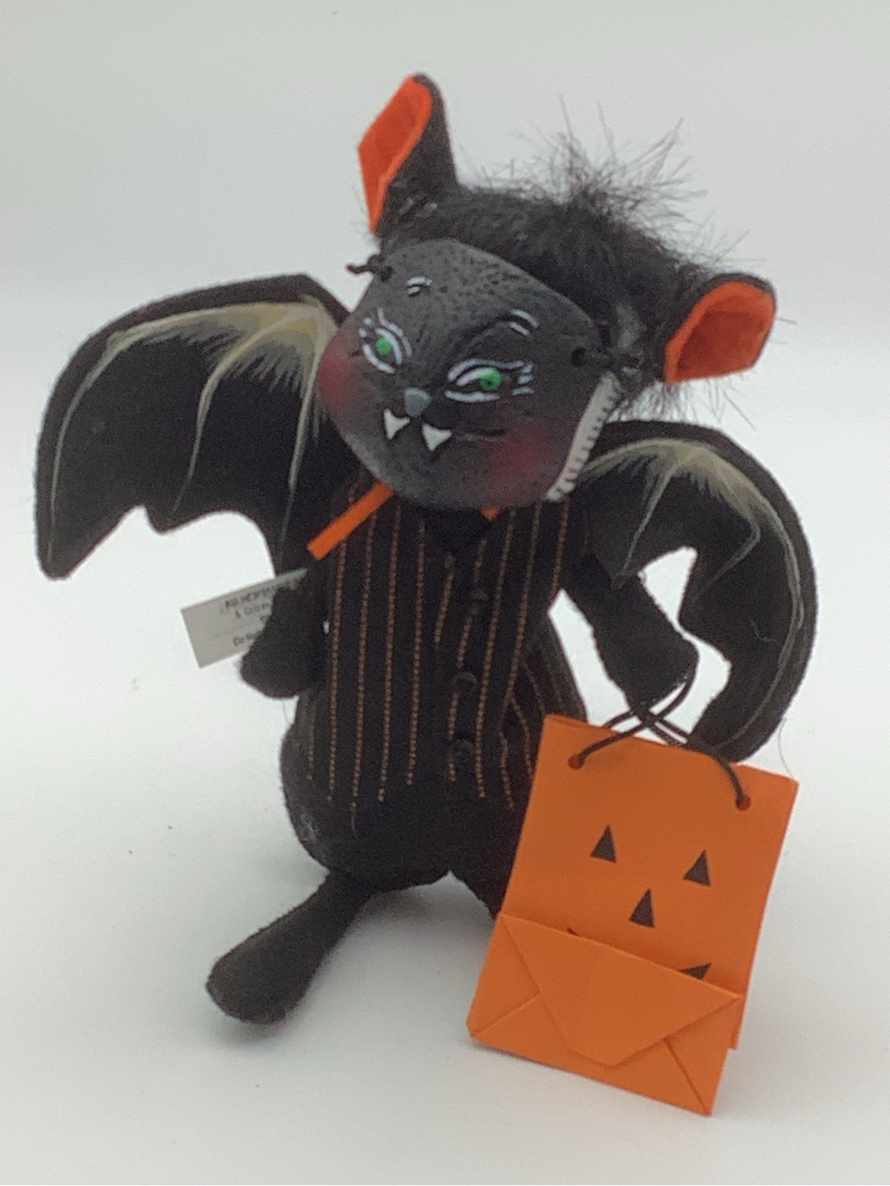 2005 Annalee Posable Halloween Mouse in Bat Costume - Picture 3 of 10